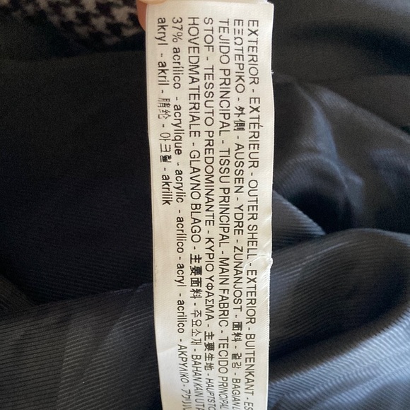 🥀ZARA MAROON CHECKED BOMBER JACKET Size XS - Picture 13 of 14